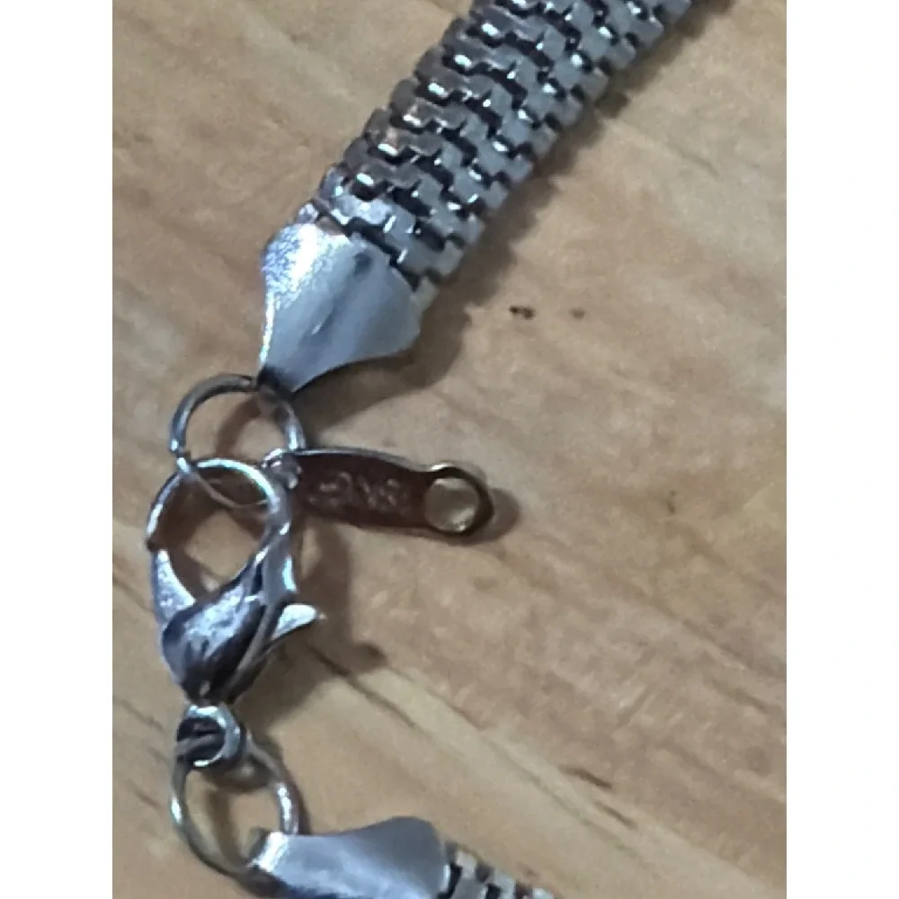 Mixed  Tone Mesh Chain Bracelet Woven Link  Lobster Clasp Jewelry Gift Minimlist
